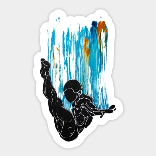 Springboard Diver, Platform Diving Sticker